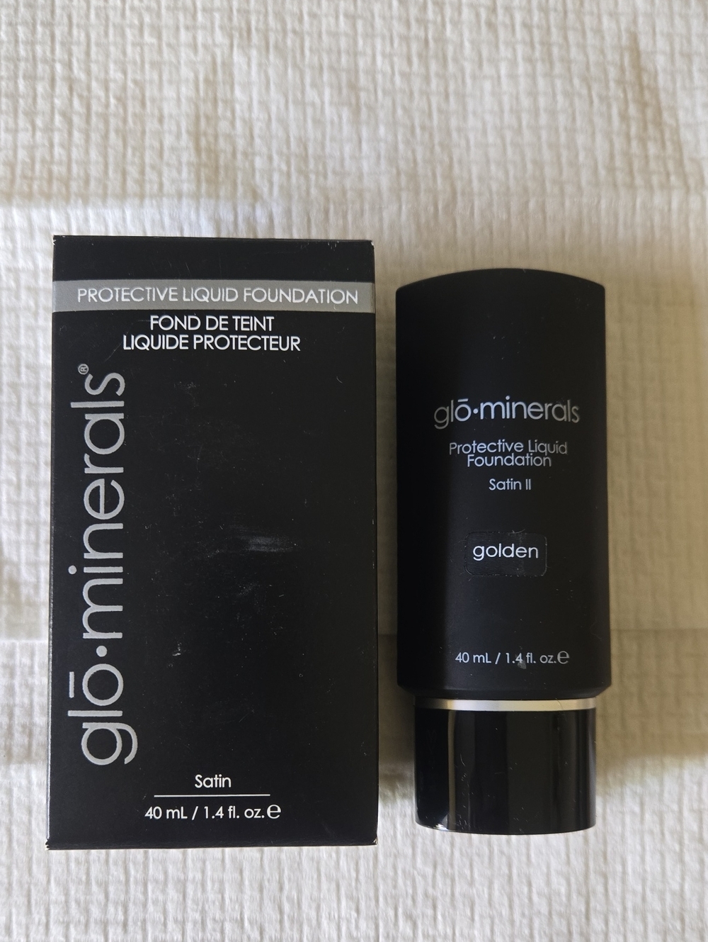 Gl9 Skin Beauty (Glo Minerals) Protective Liquid Foundation Satin II - Golden